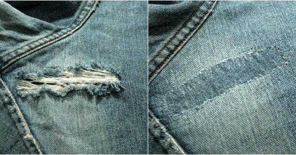 Как починить протертые джинсы так, чтобы окончательно их не испортить.